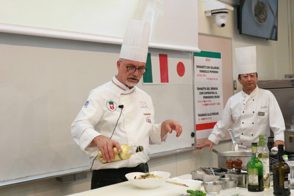 ルッカ・イタリア料理学院ジャンルーカ学院長による特別講習2018