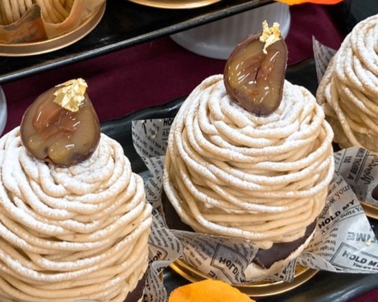 秋のごちそう栗のモンブラン